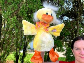 Dan Dee Singing Animated Chic Duck Sound 13 " Plush Stuffed Animal Toy See Video