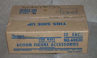 Kenner Star Wars Rotj Vintage Ewok Catapult Empty Factory Case Box
