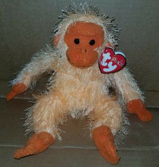 2003 Ty Punkies " Trapeze " Orange Monkey