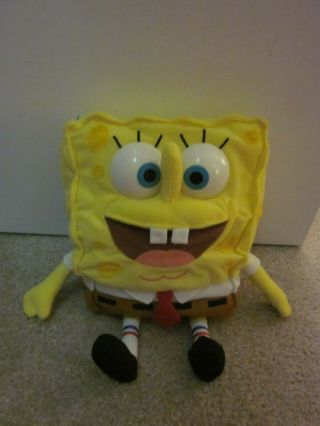 Mattel 2004 Rare Babbling Spongebob Squarepants Plush Toy Nickelodeon -
