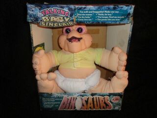 Vintage Dinosaurs Baby Sinclair Plush Talking Pull String 90s Doll / Figure Read