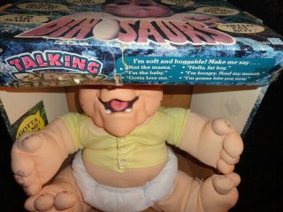 Vintage Dinosaurs Baby Sinclair Plush Talking Pull String 90s Doll / Figure READ 2