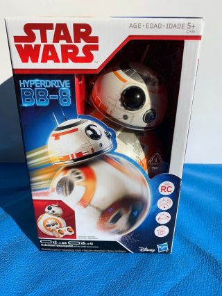 Star Wars: The Last Jedi Hyperdrive Bb - 8 Remote Control Rc Toy Hasbro Disney Nib