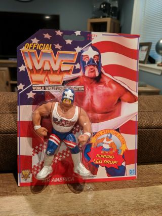 Wwf Hasbro Custom Mr America Hulk Hogan Wwe Moc