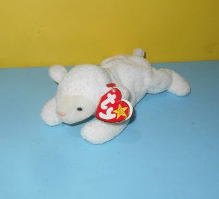 Ty Fleece The Sheep Beanie Baby Babies March 21,  1996 W/ Tag