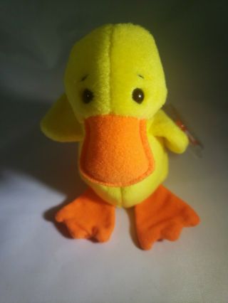 Ty Beanie Baby - Quackers The Duck (5.  5 Inch) - Mwmts Stuffed Animal Toy