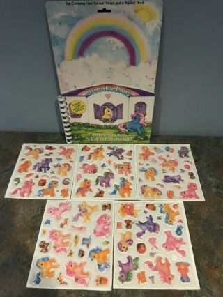 Diamond Toymakers My Little Pony Adventure Sticker Book & 5 Sticker Sheets 1983
