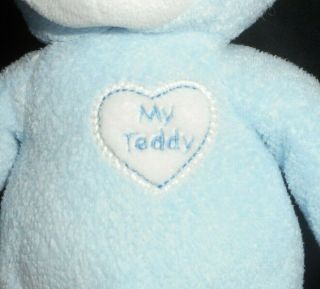 KIDS PREFERRED ASTHMA FRIENDLY BLUE WHITE MY TEDDY BEAR STUFFED ANIMAL PLUSH TOY 3