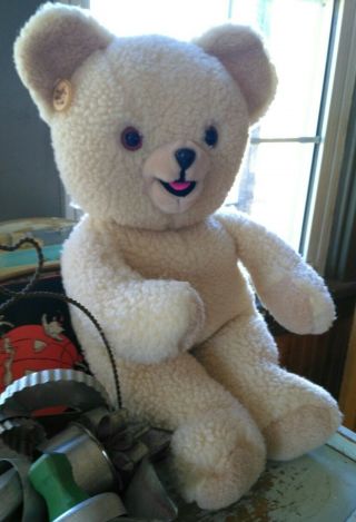 Vtg Russ Snuggle Fabric Softener Giant Jumbo Teddy Bear 