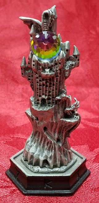 Danbury Fantasy Of The Crystal Fortress Of Doom Rook Pewter Chess Piece