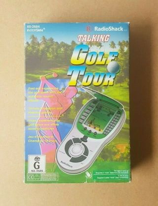 Vintage 1998 Radio Shack Talking Golf Tour Electronic Handheld Game Intertan