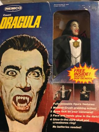 Vintage 1980 Remco Count Dracula Monster Figure No 752 Mib