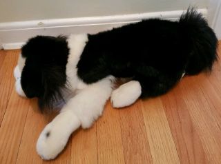Rare Folkmanis 17in long Border Collie Dog Puppet 3