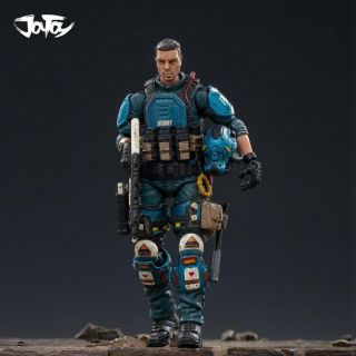 Joy Toy 1/18 Hardcord Coldplay U.  S.  Army Paratrooper Blue Falco Action Figure