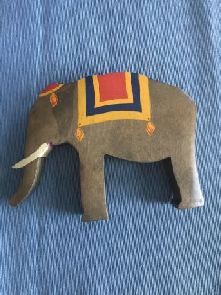 Rare Kinderkram Wooden Elephant Crèche Magi Christmas Circus Figure Good Cond.