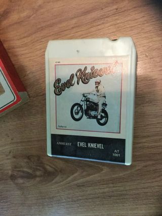 Rare Vintage Evel Knievel 8 - Track Tape Amherst Lear Jet Sterio 8 " Ballad Of Ek "