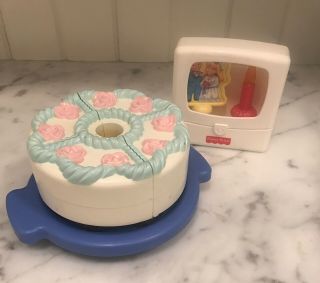 Vintage Fisher Price Fun 2 In 1 Musical Wedding And Birthday Cake