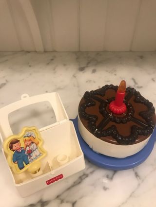 Vintage Fisher Price Fun 2 in 1 Musical Wedding and Birthday Cake 2