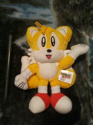 Sonic The Hedgehog Classic Tails Plush Soft Toy,  Mfg.  By Tomy,  Sega