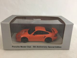 1/43 Spark Porsche 911 Turbo S,  Orange,  Model Club 5th Anniversary,  088/100