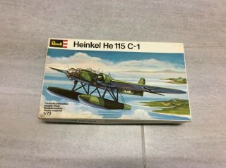 Vintage Revell H - 241 Heinkel He 115 C - 1 Airplane Model Kit