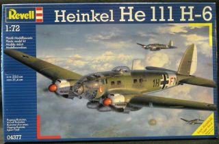 1/72 Revell Models Heinkel He - 111h - 6 German Wwii Bomber