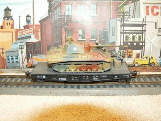 Roco Ho Wwii German Mk V Panther Heavy Tank Train Transport Custom Paint