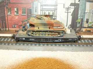 Roco Ho Wwii German 3.  7 Cm Flak Panzer Iv Train Transport Custom Paint