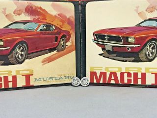 Amt 1968 Ford Mustang " Mach 1 " Annual Issue 2148 - 200 Mpc 68 Mag Rims Pair Only