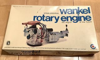 Vintage Entex Visual Mazda Wankel Rotary Engine Model Kit 1/5th Scale