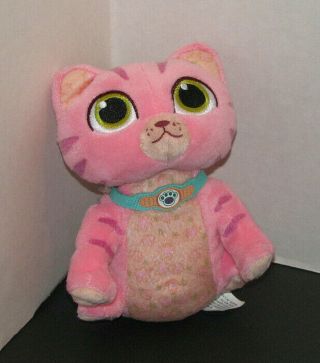 Disney Doc Mcstuffins Pink Kitten Whispers Cat Plush Stuffed Toy 6 Inch