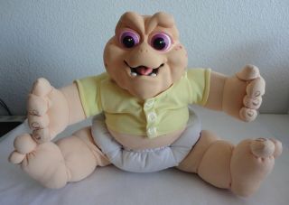 Disney Dinosaurs Talking Baby Sinclair Pull String Plush Doll 1991 Hasbro