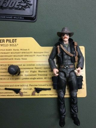 Gi Joe Wild Bill V13 From Toys R Us Air Command Set Complete With Filecard
