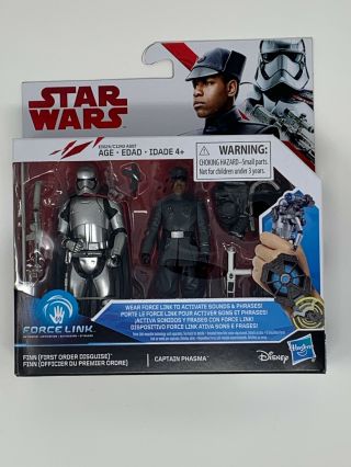 Star Wars Force Link Finn (first Order Disguise) & Captain Phasma Pack