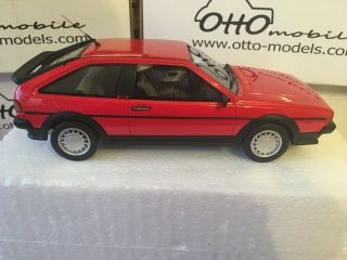 Otto Model 1:18 Volkswagen Vw Scirocco Gtx 16v Coupe Red Retro 90 