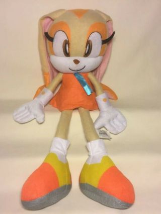 20” Rare Kellytoy Sega Sonic The Hedgehog Cream The Rabbit Plush Toy