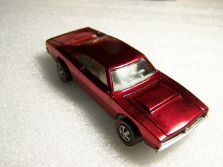 Vintage Hot Wheels Redline " Custom Dodge Charger " 69,  Look Vintage Redline,  Red