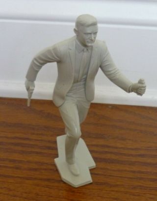 Napoleon Solo The Man From Uncle 6 Inch Gray Plastic Figure,  1966 Marx Toys