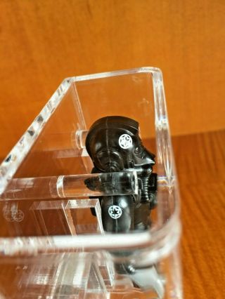 Vintage Star Wars.  AFA 85 - Tie Fighter Pilot.  China COO - Very cool to display. 2