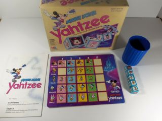 1988 Mickey Mouse Yahtzee Game Milton Bradley