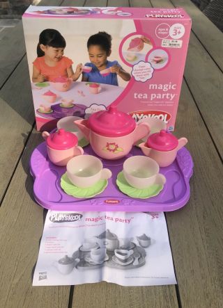 Playskool Magic Tea Party Tea Set With Color Changing Cups Near Complete 2009