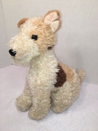 Vguc - 13” Toys R Us Animal Alley Stuffed Wire Fox Terrier Plush