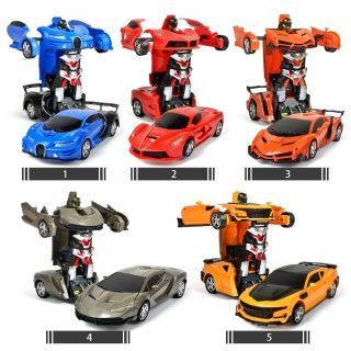 2in1 Rc Car Transformation Robots Sports Vehicle Remote Control Cars Model