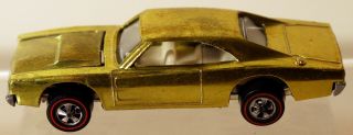 Dte 1969 Hot Wheels Redline 6268 Metallic Yellow Custom Dodge Charger Wh Int