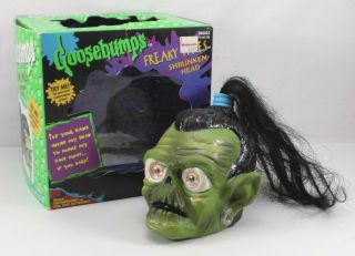 Goosebumps Freaky Faces Shrunken Head Hand Puppet Rare Boglins Toy Max W/box