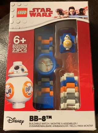 2017 Lego Star Wars Bb - 8 Buildable Watch With Link Bracelet & Minifigure