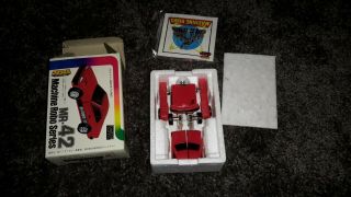 1984 Tonka Gobots Renegade Tailpipe Machine Robo Mr Very Rare Red Mib