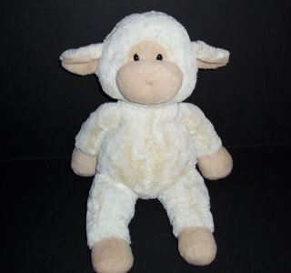 17 " People Pals Lamb Sheep Soft Plush Cream Tan Stuffed Animal Safeway Toy
