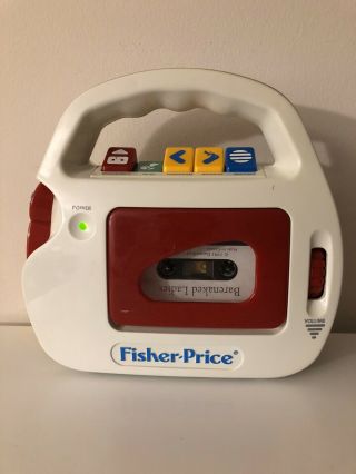 Vintage Fisher Price Cassette Tape Player Recorder Microphone 3800 1992