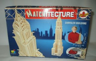 Chrysler Building Matchitecture Matchstick Craft Model Kit